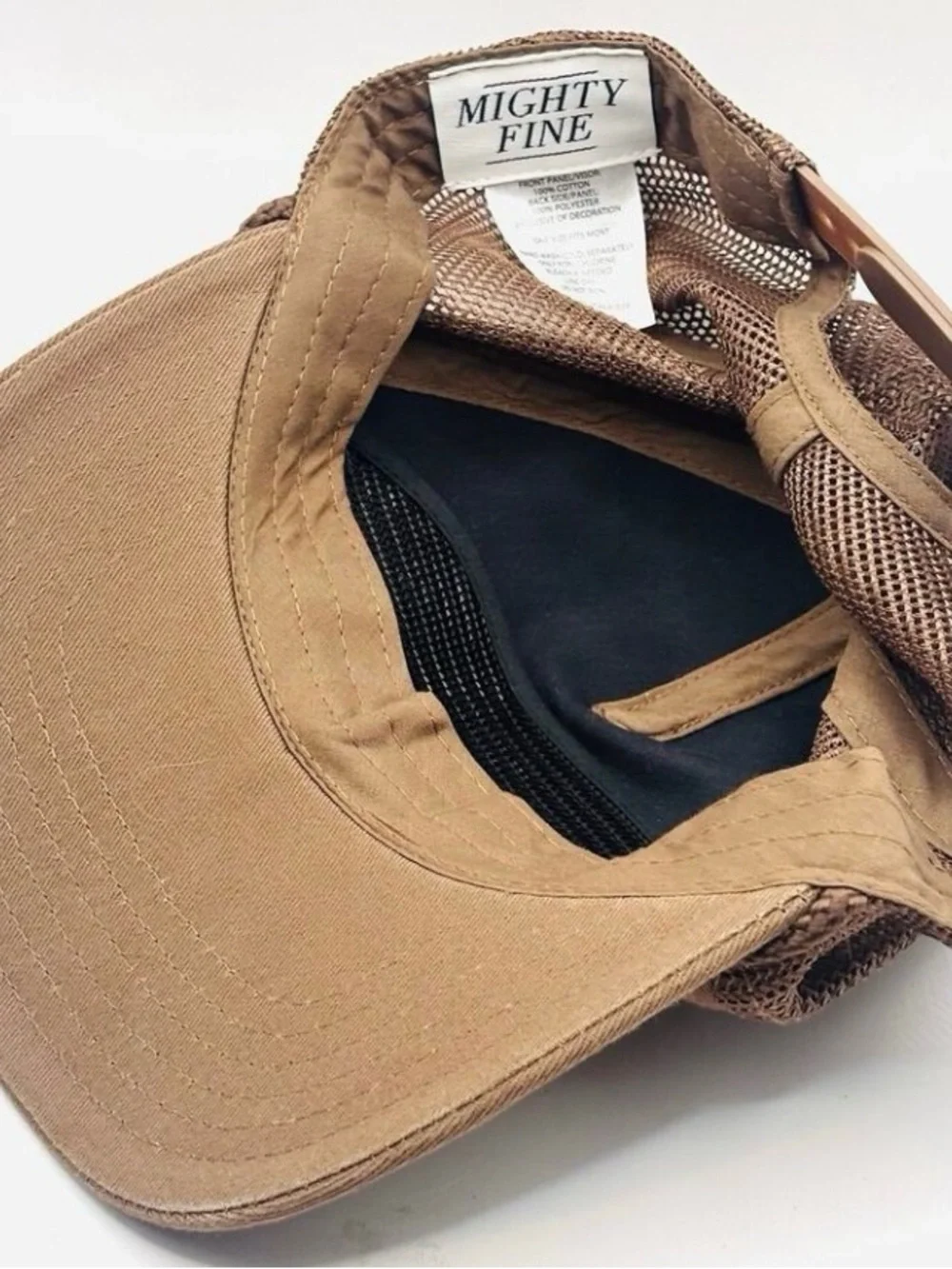 Western Brown Mesh Snap Back Brown Trucker Hat